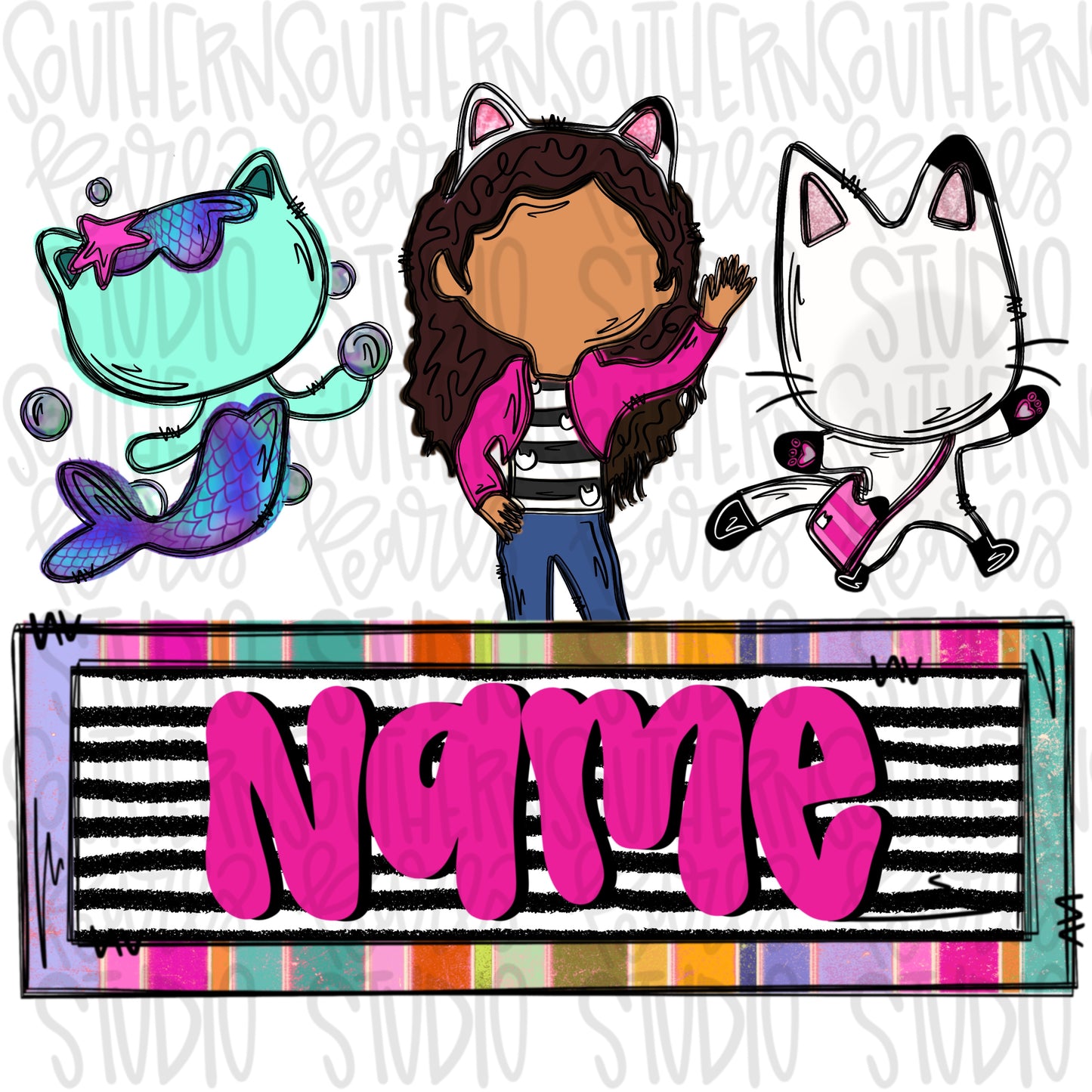 Girls dollhouse and friends with name patch | PNG files| Sublimation Design | Digital Download | Women’s, Kids Shirt PNG SVG