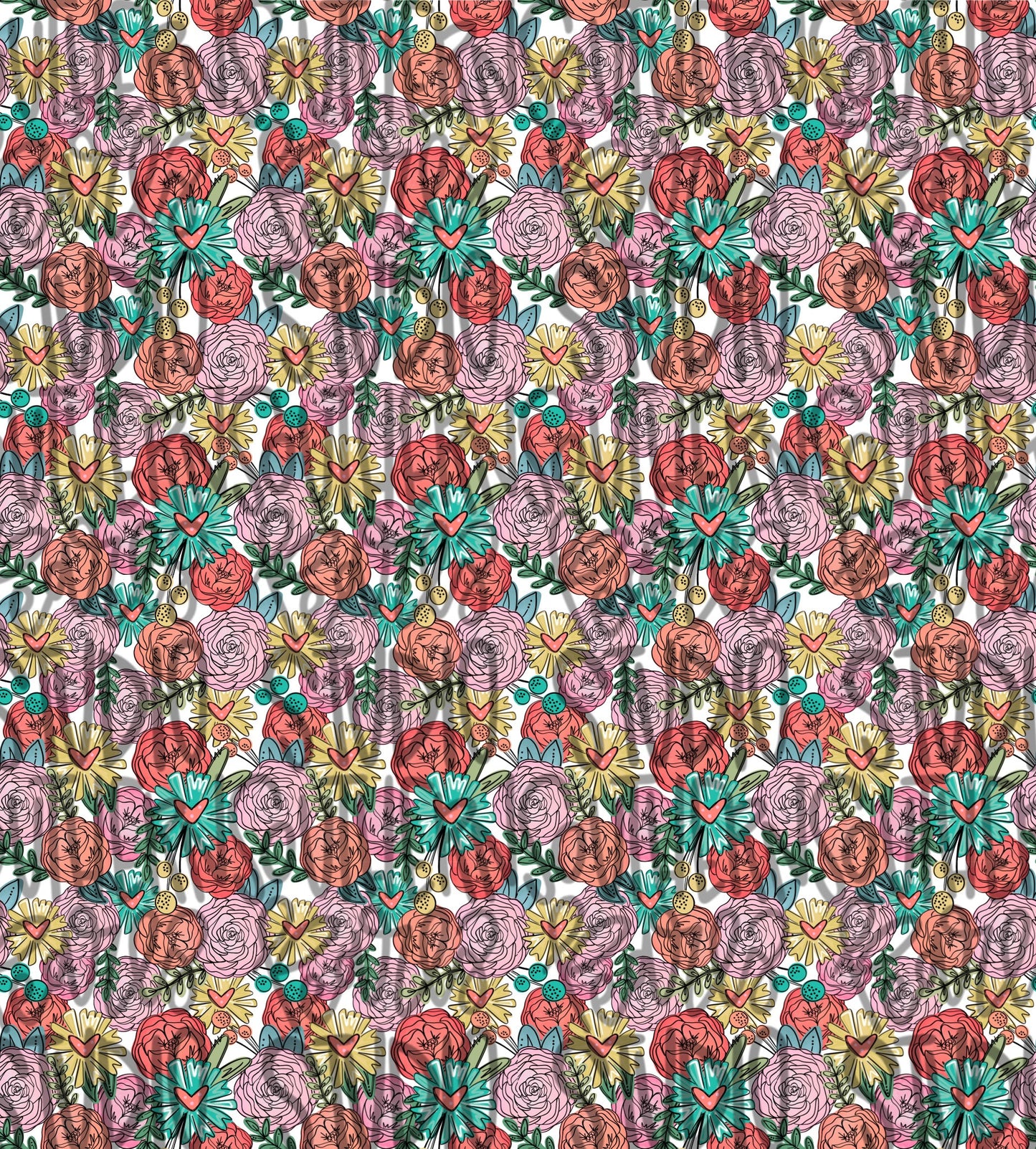 Bright Floral Seamless Pattern girly transparent background | colorful | Sublimation Design | Digital Download | Women’s, Kids Shirt PNG