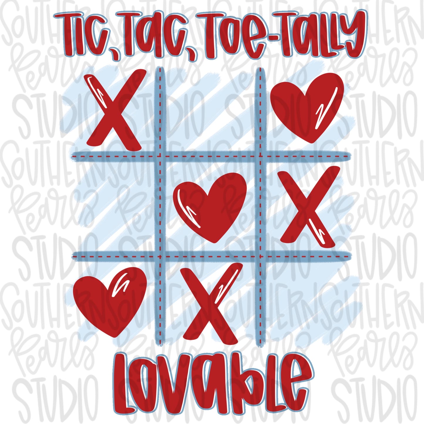 Valentine tic tac toe tally lovable | Sublimation Design | Digital Download | Women’s, Kids Shirt PNG