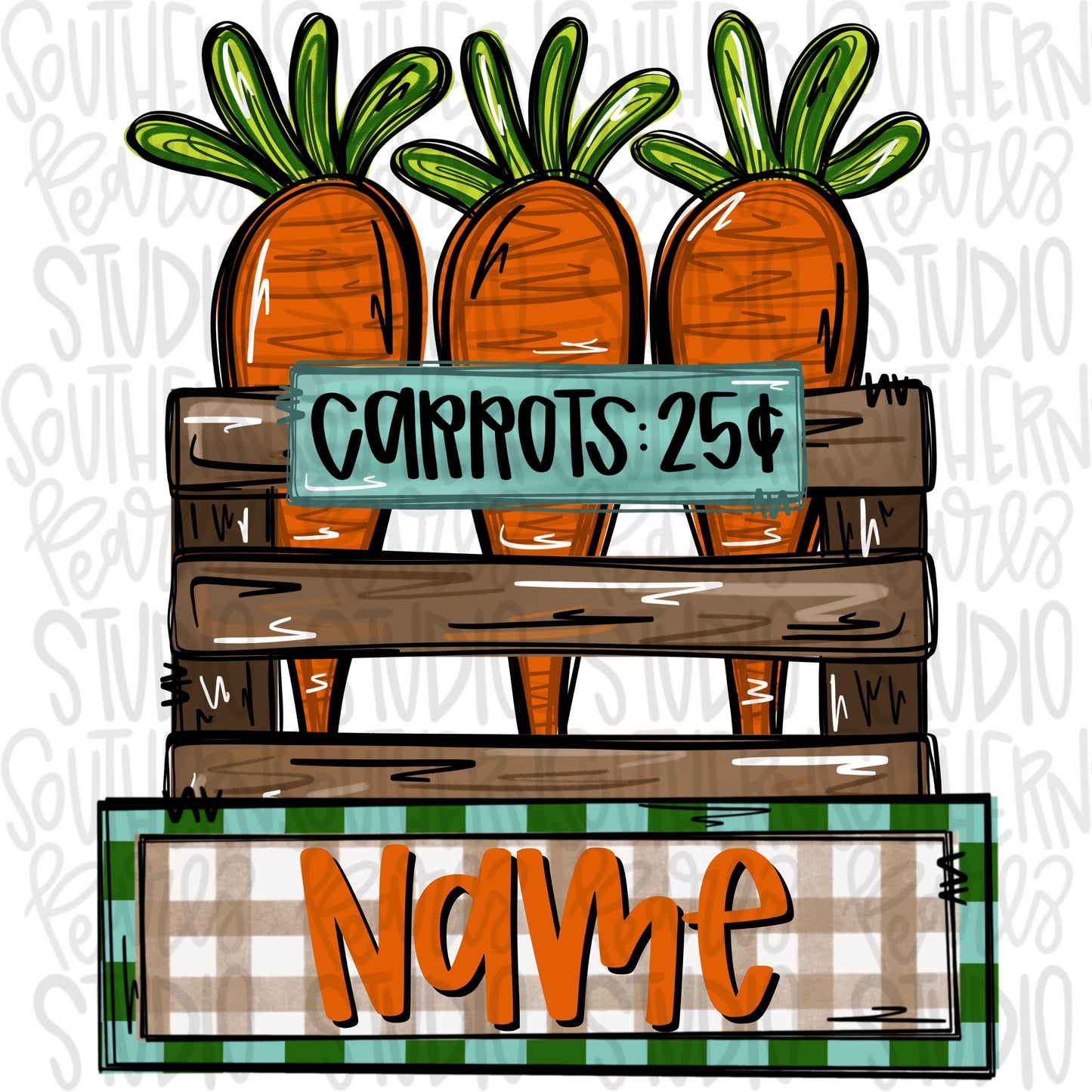 Carrots for sale in crate | name patch | Sublimation Design | Digital Download | Women’s, Kids Shirt PNG