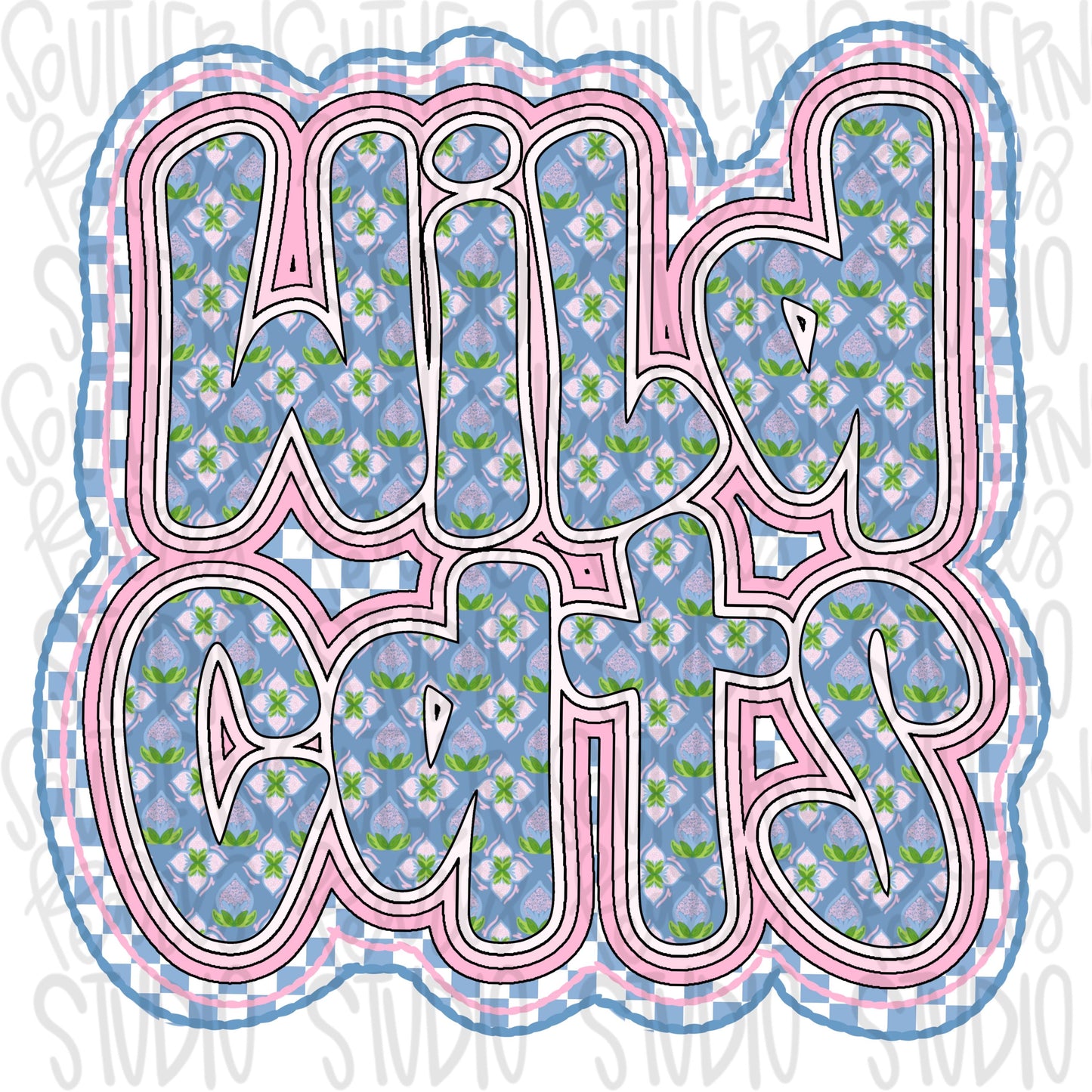 Wildcats | grand millennial fill | Go Team | PNG | Sublimation | Design Download