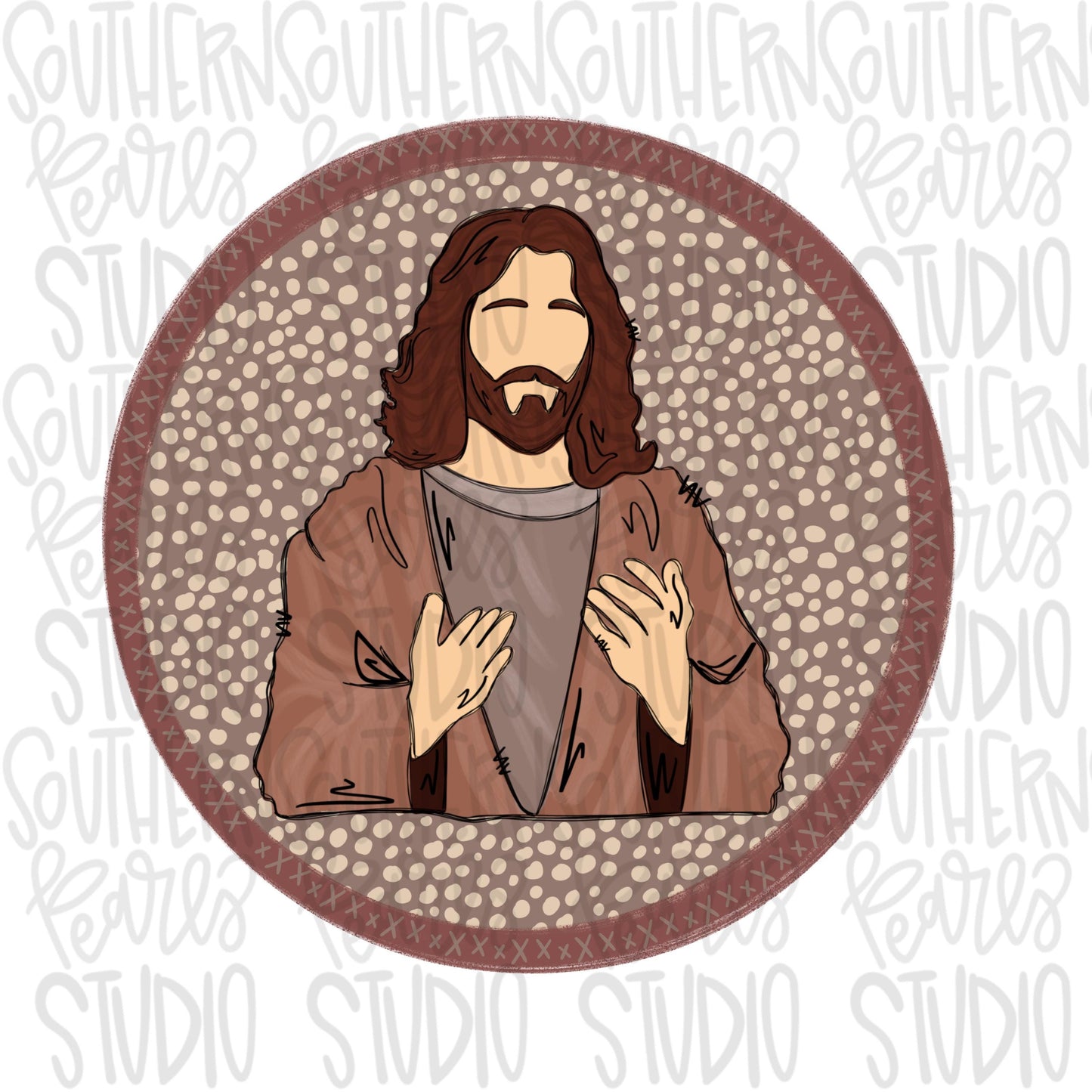 At the name of Jesus every knee shall bow | Bunny bowing before Jesus | Easter | He is Risen | Sublimation Design | Digital Download | PNG