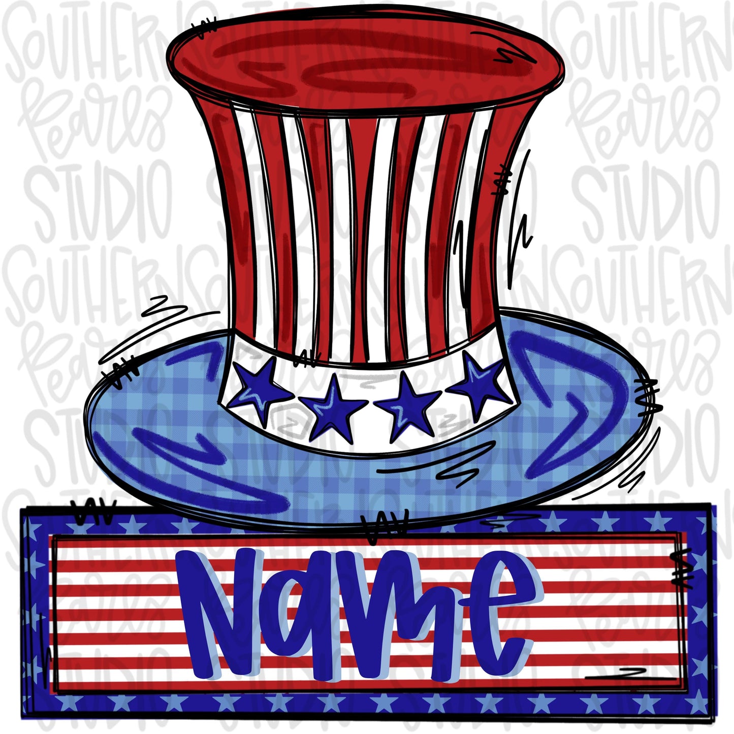 Patriotic hat with name patch | top hat | Freedom | Patriotic | Sublimation Design | Digital Download | Women’s, Kids Shirt PNG