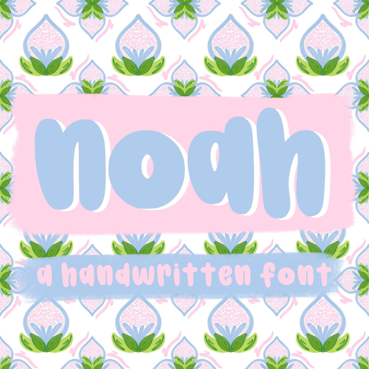 Noah Font, handwritten font, procreate font, cricut font, silhouette font, script font, cute font