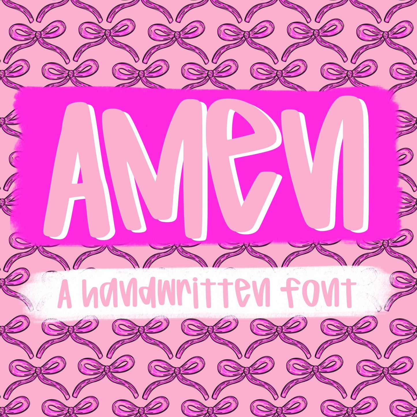Amen Font, handwritten font, procreate font, cricut font, silhouette font, script font, cute font
