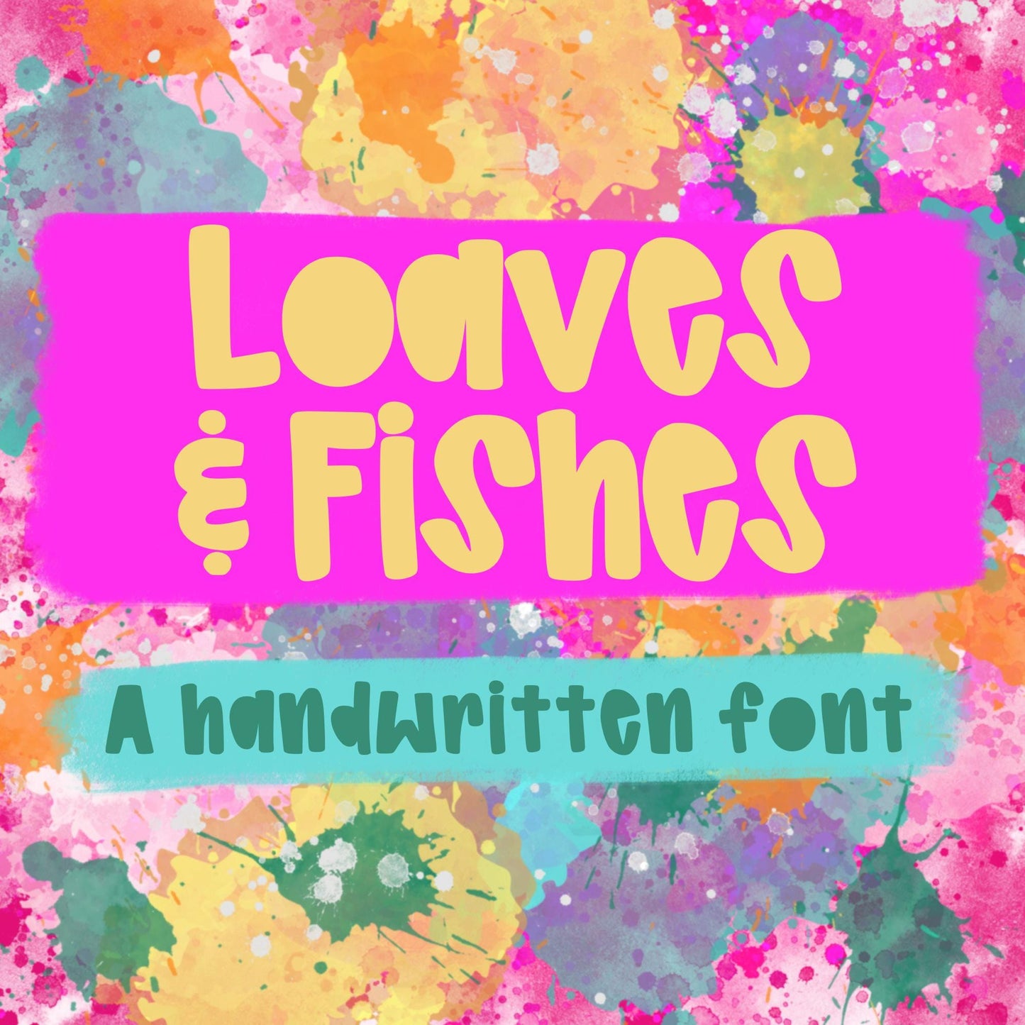 Loaves and Fishes Font, handwritten font, procreate font, cricut font, silhouette font, script font, cute font