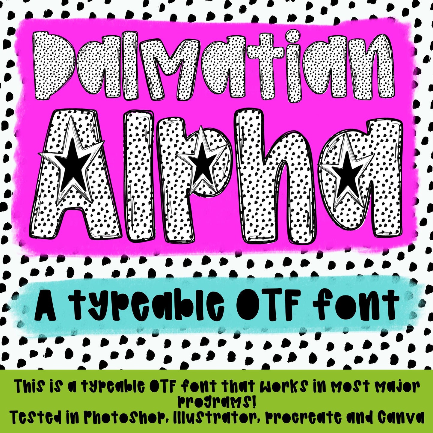 Paint Splatter Alpha Set | 4 Typeable fonts| Typeable Font | Sublimation Design | Digital Download | Women’s, Kids Shirt PNG