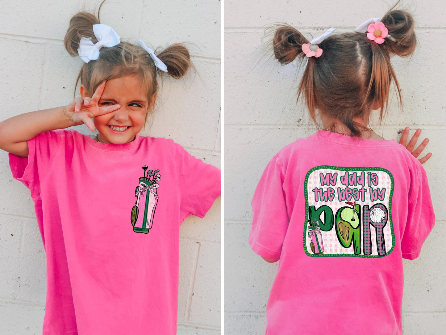 My dad is the best by Par | Fathers Day | pink and girly | Sublimation Design | Digital Download | Women’s, Kids Shirt PNG