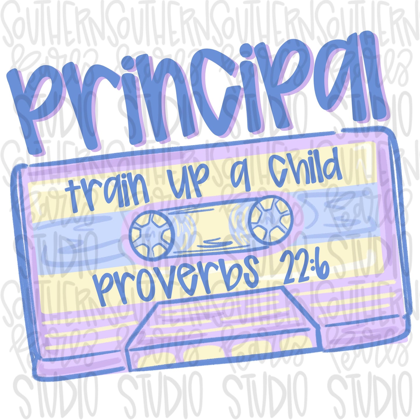 Principal cassette tape | train up a child | proverbs 22:6 | PNG | Sublimation design | Design Download | dtf | dtg | women’s Kids