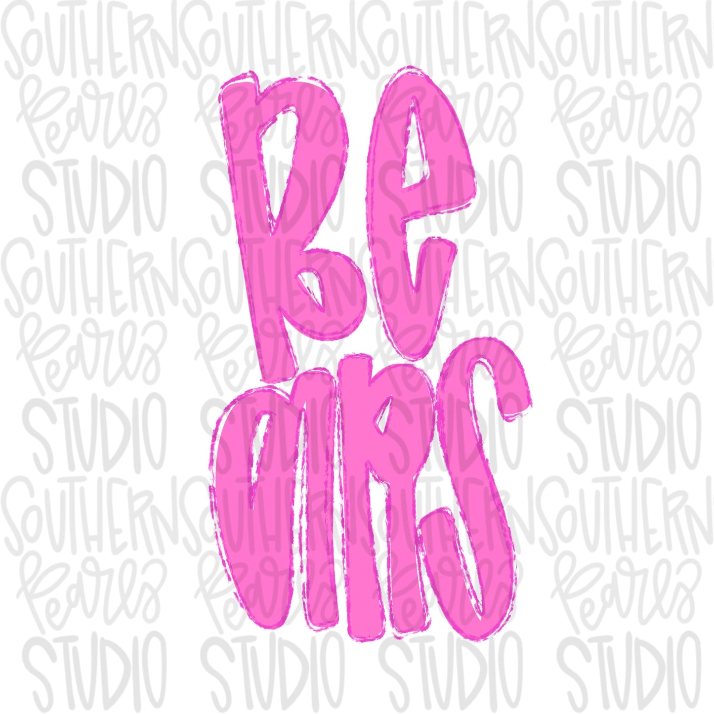 Bears | Neon pink Mascot in frame | front and back designs | Sublimation Design | Digital Download | Women’s, Kids Shirt PNG
