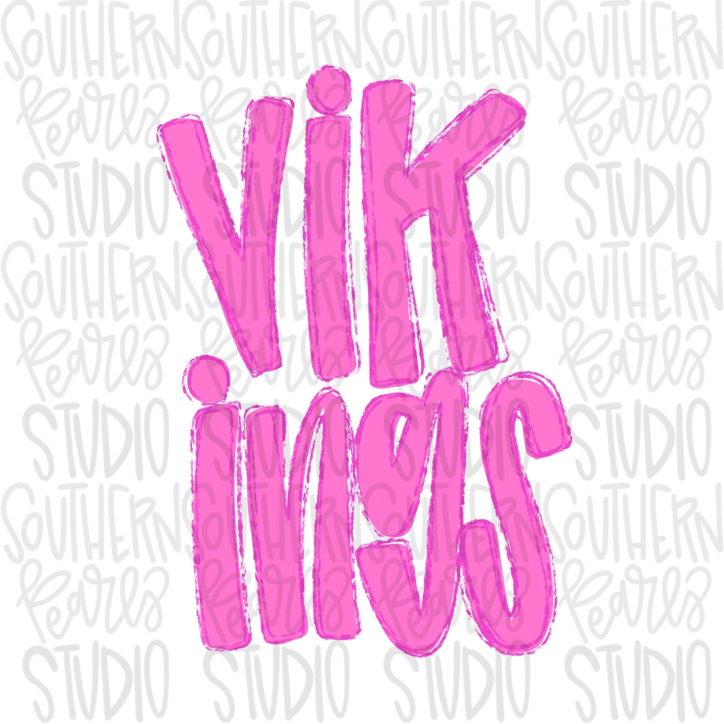 Vikings | Neon pink Mascot in frame | front and back designs | Sublimation Design | Digital Download | Women’s, Kids Shirt PNG