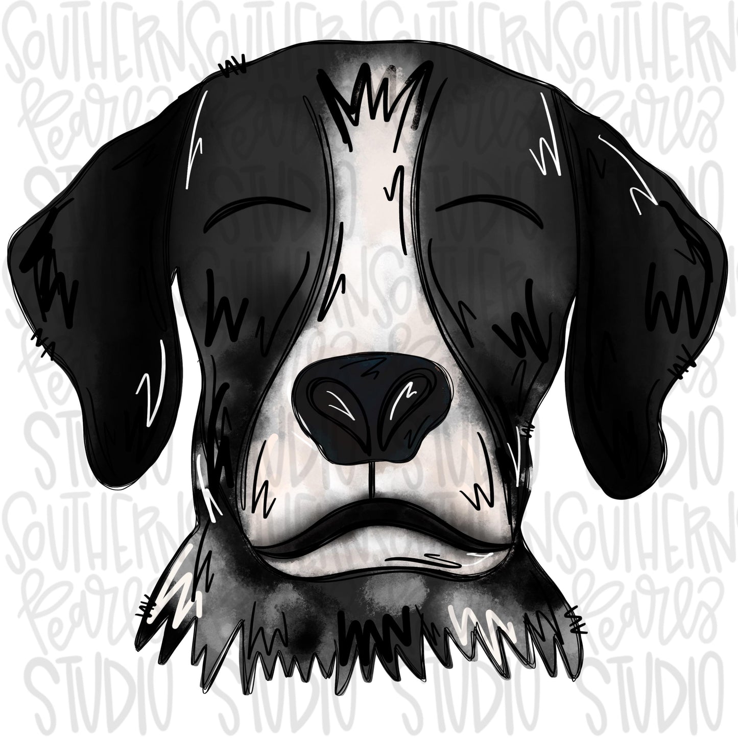 Pointer dog black | Sublimation Design | Digital Download | Women’s, Kids Shirt PNG