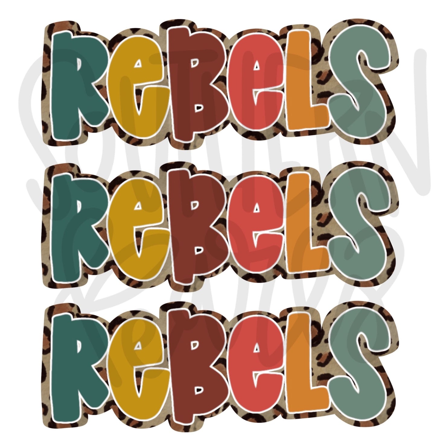 Rebels | Mascot | Sublimation Design | Digital Download | Women’s, Kids Shirt PNG
