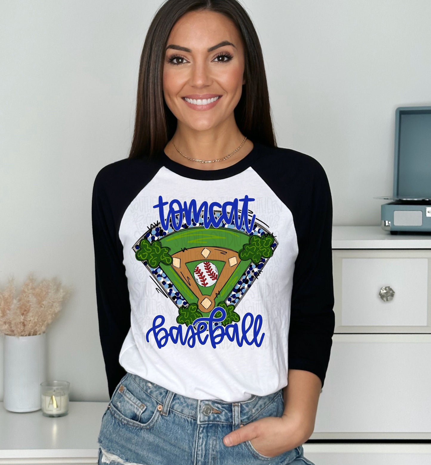 Tomcat Baseball | Sublimation Design | Digital Download | Women’s, Kids Shirt PNG design