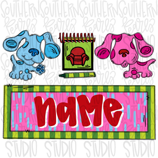 Dog clues trio | Sublimation Design | Digital Download | Women’s, Kids Shirt PNG