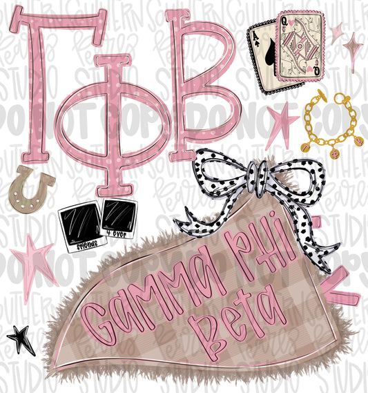 Gamma phi beta png design | Sublimation Design | Digital Download | Women’s, Kids Shirt PNG