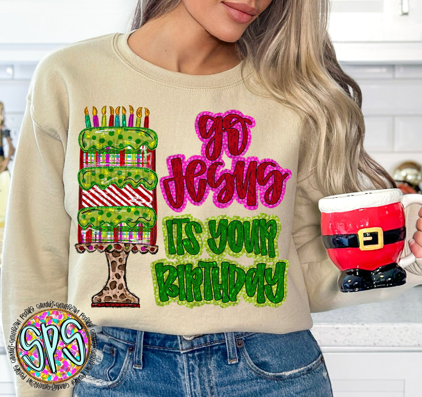 Go Jesus it’s your birthday |Sublimation Design | Digital Download | Women’s, Kids Shirt PNG