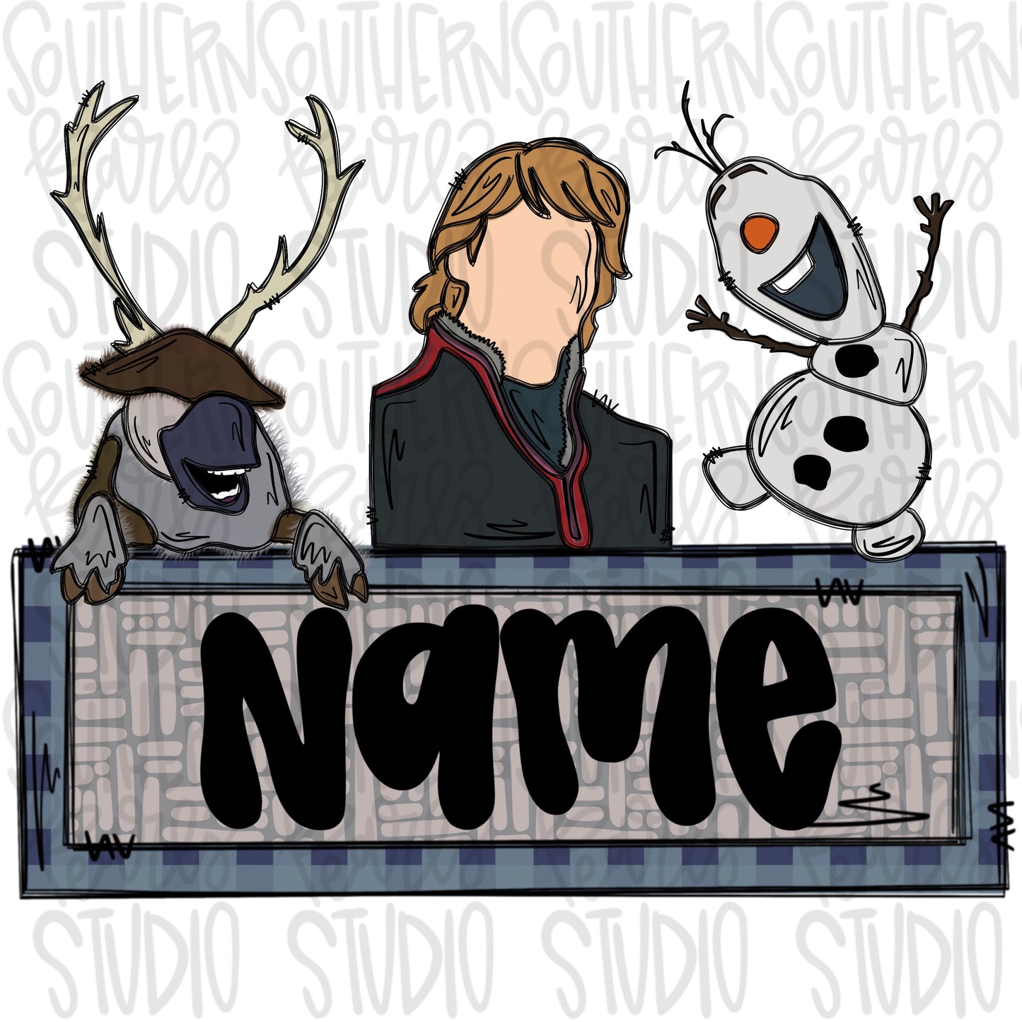 Icy boys trio with Name Patch | PNG files| Sublimation Design | Digital Download | Women’s, Kids Shirt PNG SVG