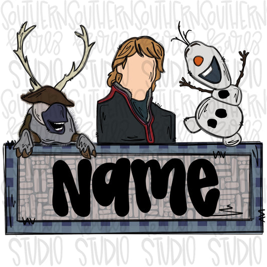 Icy boys trio with Name Patch | PNG files| Sublimation Design | Digital Download | Women’s, Kids Shirt PNG SVG