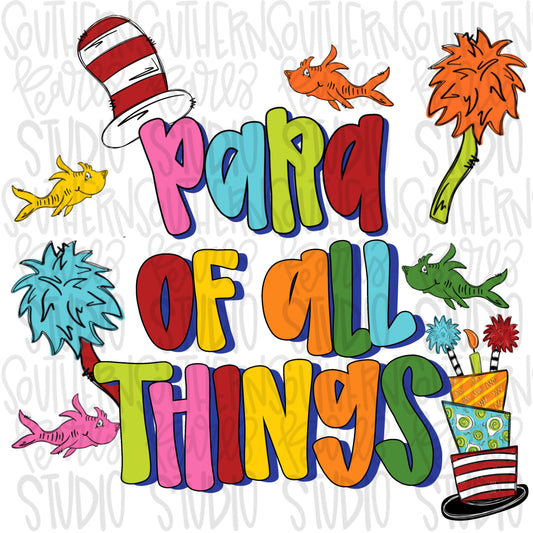 Para of all things | PNG files| Sublimation Design | Digital Download | Women’s, Kids Shirt PNG SVG