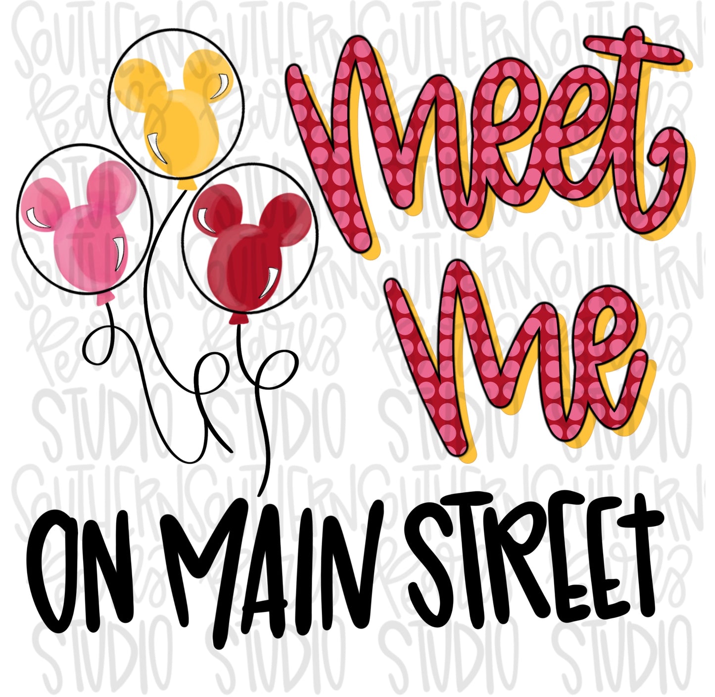 Main Street | Sublimation Design | Digital Download | Women’s, Kids Shirt PNG