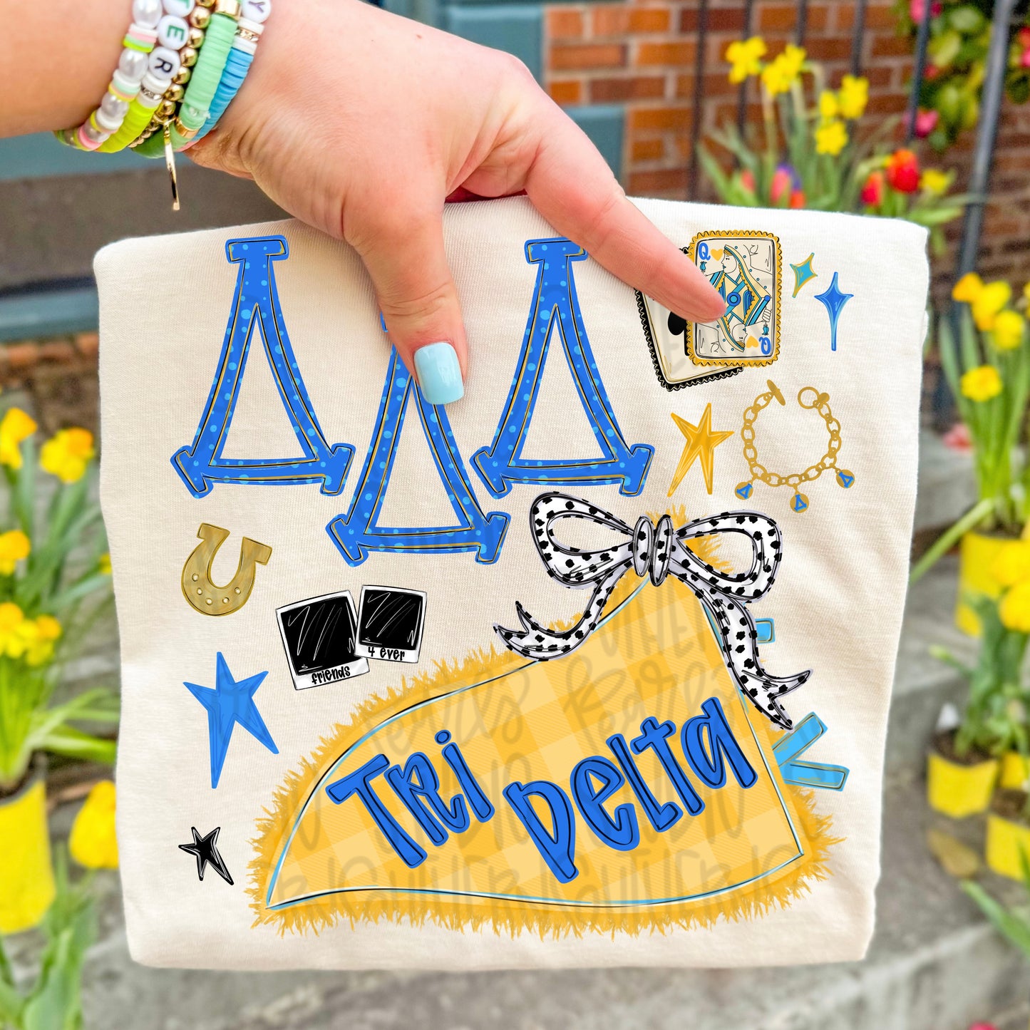 Tri Delta png design | Sublimation Design | Digital Download | Women’s, Kids Shirt PNG