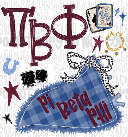 Pi beta phi png design | Sublimation Design | Digital Download | Women’s, Kids Shirt PNG