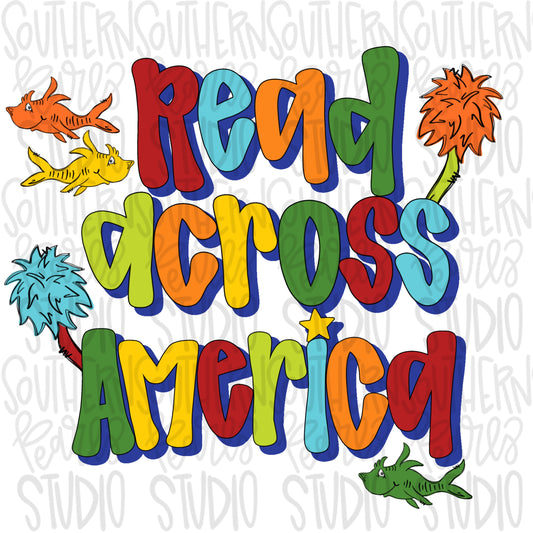 Read across the country | PNG files| Sublimation Design | Digital Download | Women’s, Kids Shirt PNG SVG