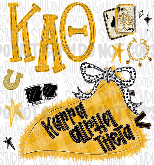 Kappa alpha theta png design | Sublimation Design | Digital Download | Women’s, Kids Shirt PNG