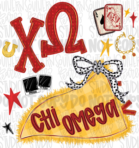 Chi omega png design | Sublimation Design | Digital Download | Women’s, Kids Shirt PNG
