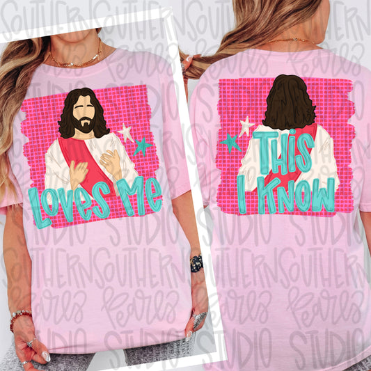 Jesus Loves Me this I know png, bright png, preppy png, girly png, mom png, spring png, trendy png, whimsy png, Kids png, later gator png