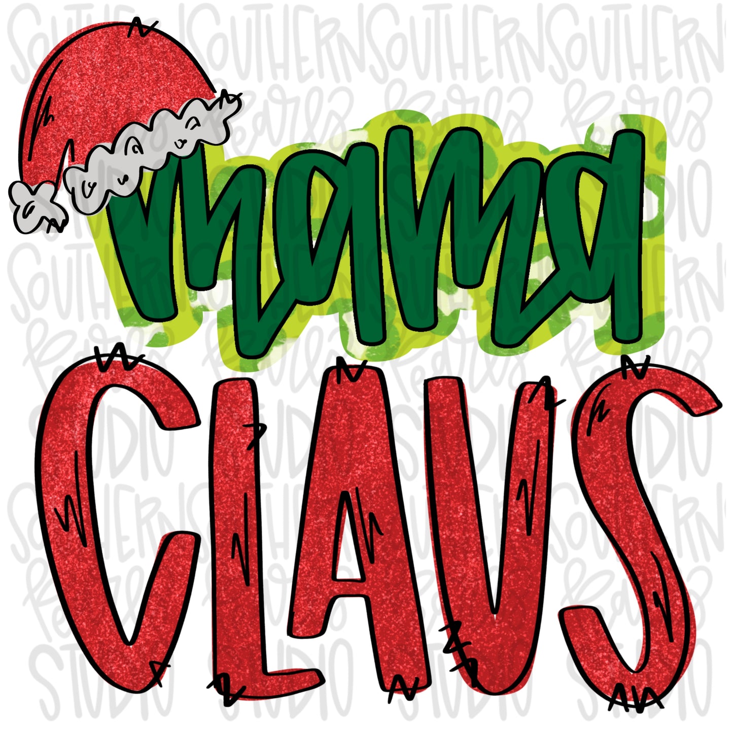 Mama claus| Sublimation Design | Digital Download | Women’s, Kids Shirt PNG