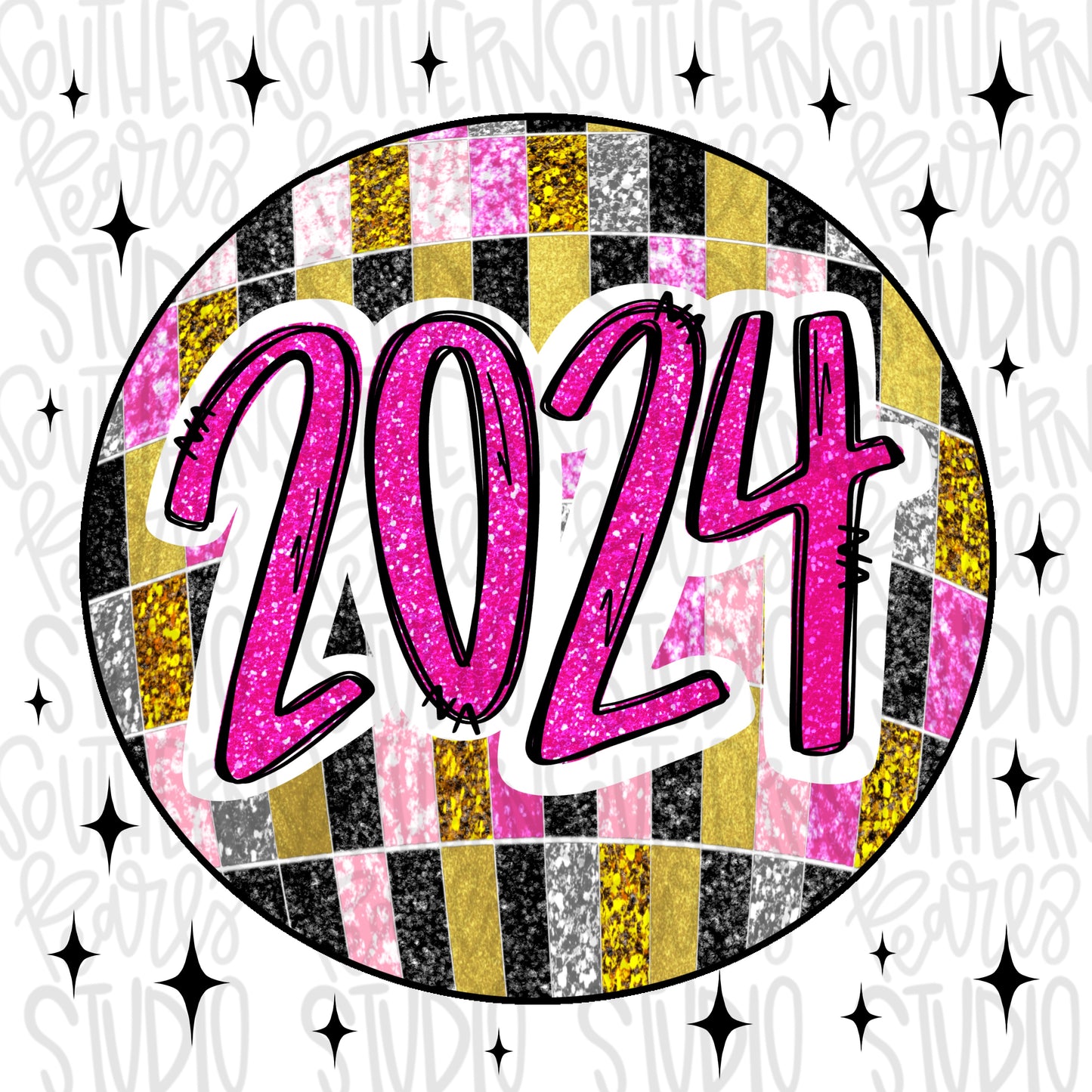 2024 New Year | Sublimation Design | Digital Download |  women’s, Kids Shirt PNG