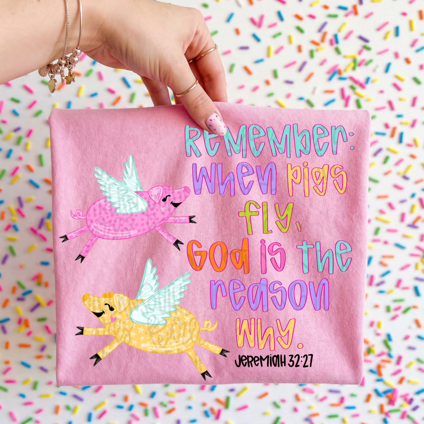 When pigs fly, God is the reason why | stars | Sublimation Design | Digital Download | Women’s, Kids Shirt PNG (Copy)