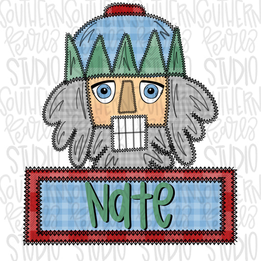 Nutcracker boy name patch | Sublimation Design | Digital Download | Women’s, Kids Shirt PNG