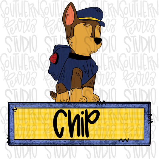 Boy pup name patch | Sublimation Design | Digital Download | Women’s, Kids Shirt PNG