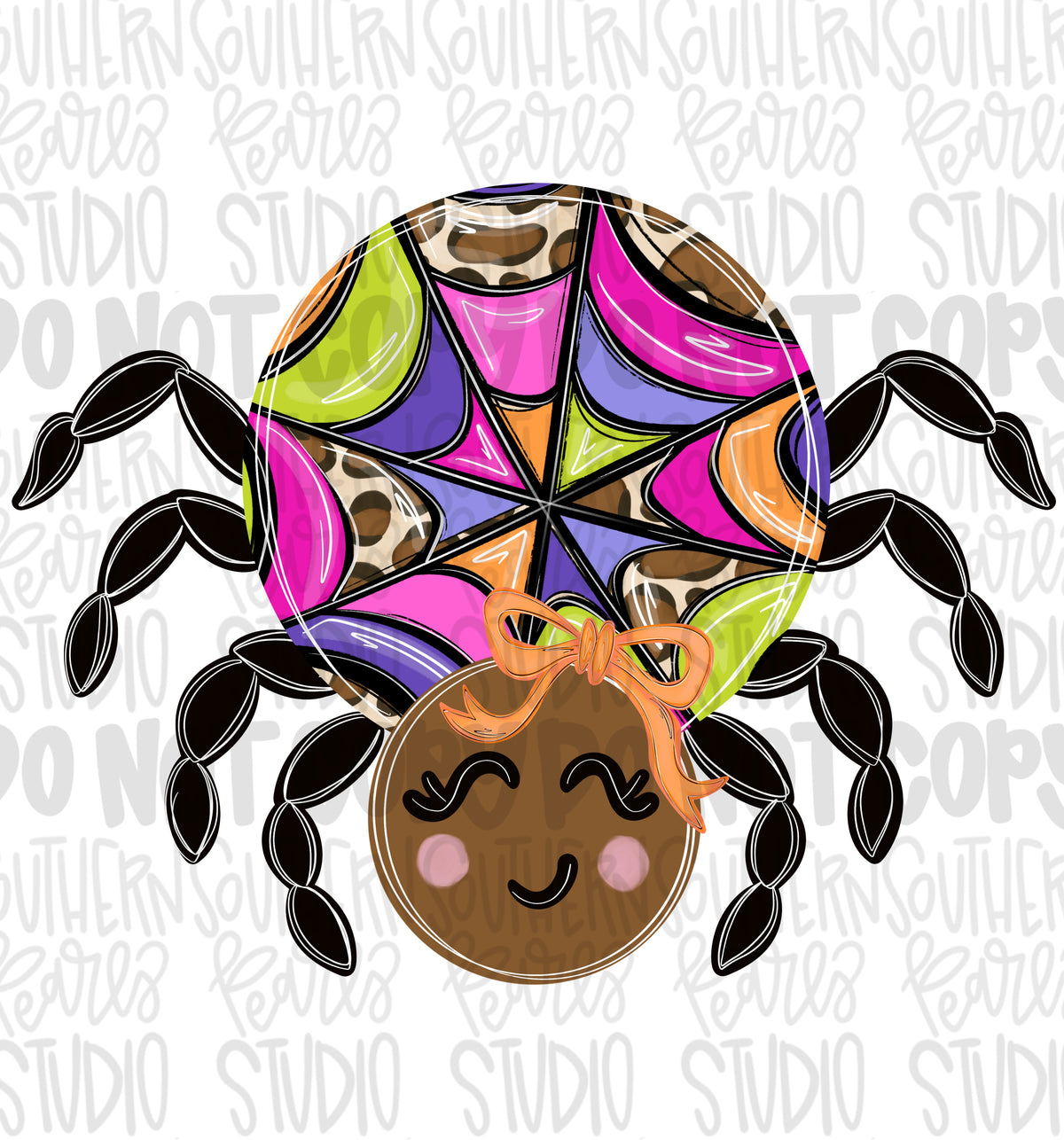 Girl spider with bow png design | Halloween png | Boo | Sublimation Design | Digital Download | Women’s, Kids Shirt PNG