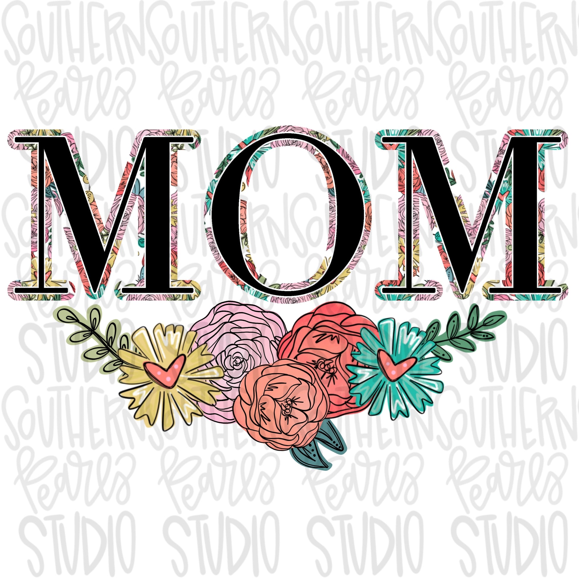 Mom floral | Mothers Day | Sublimation Design | Digital Download | Women’s, Kids Shirt PNG