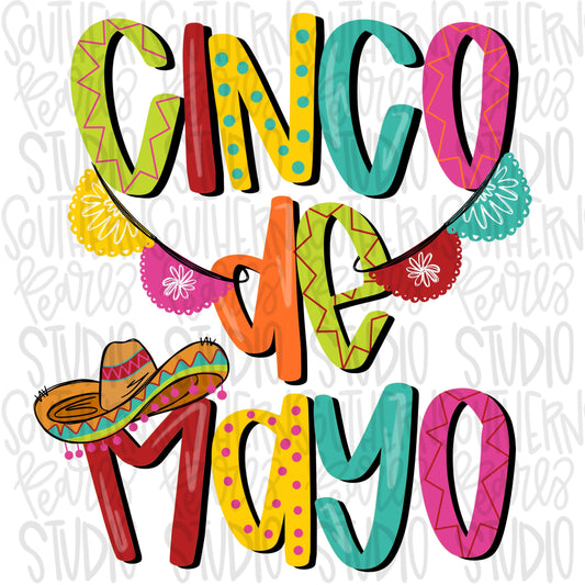 Cinco De Mayo | Sublimation Design | Digital Download | Women’s, Kids Shirt PNG SVG