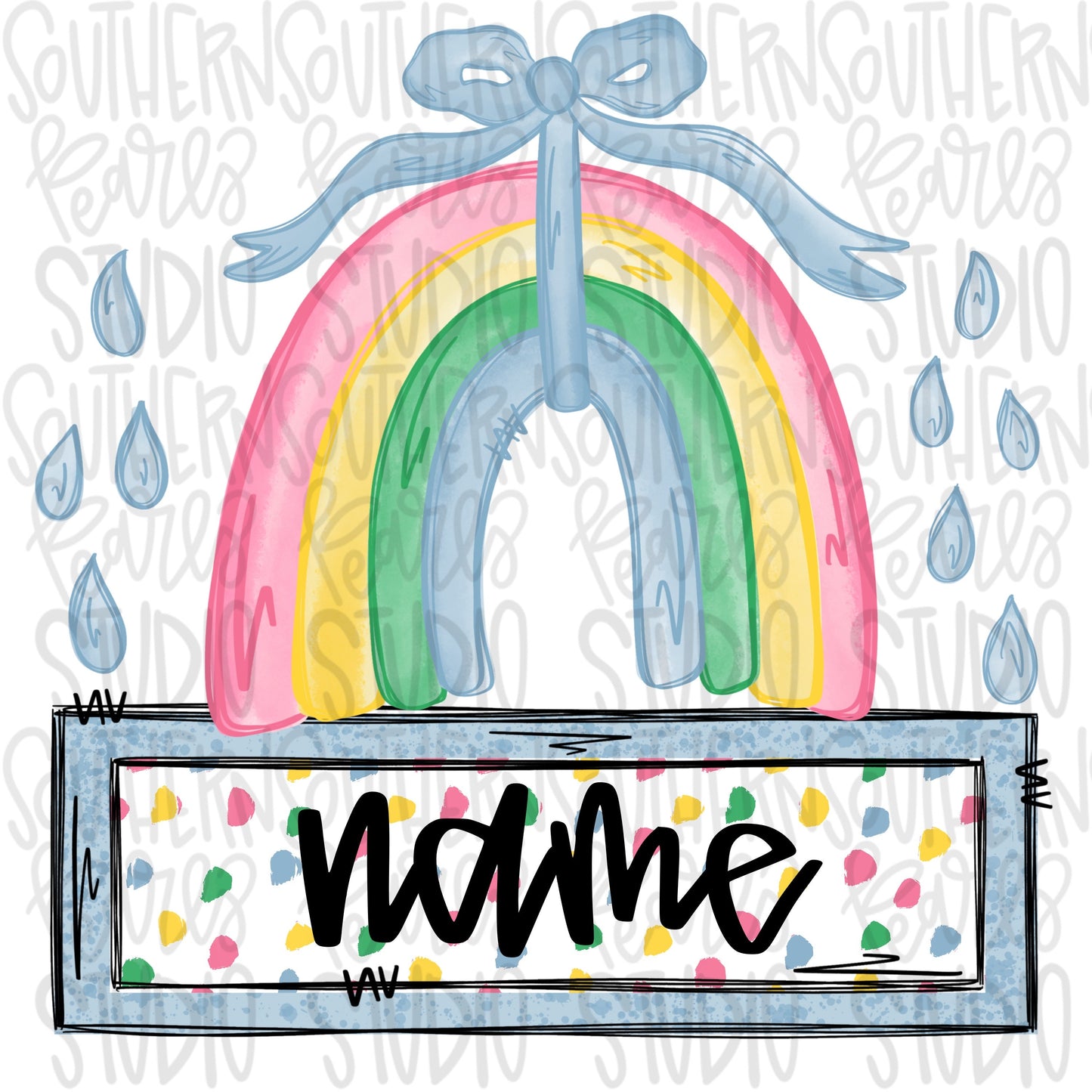 Rainbow with Name Patch and Without | 2 PNG files| Sublimation Design | Digital Download | Women’s, Kids Shirt PNG SVG