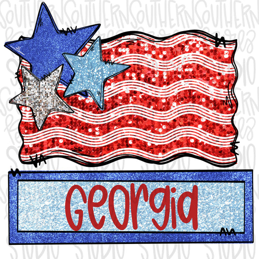 Patriotic | American Flag Girl | Sublimation Design | Digital Download | Women’s, Kids Shirt PNG SVG