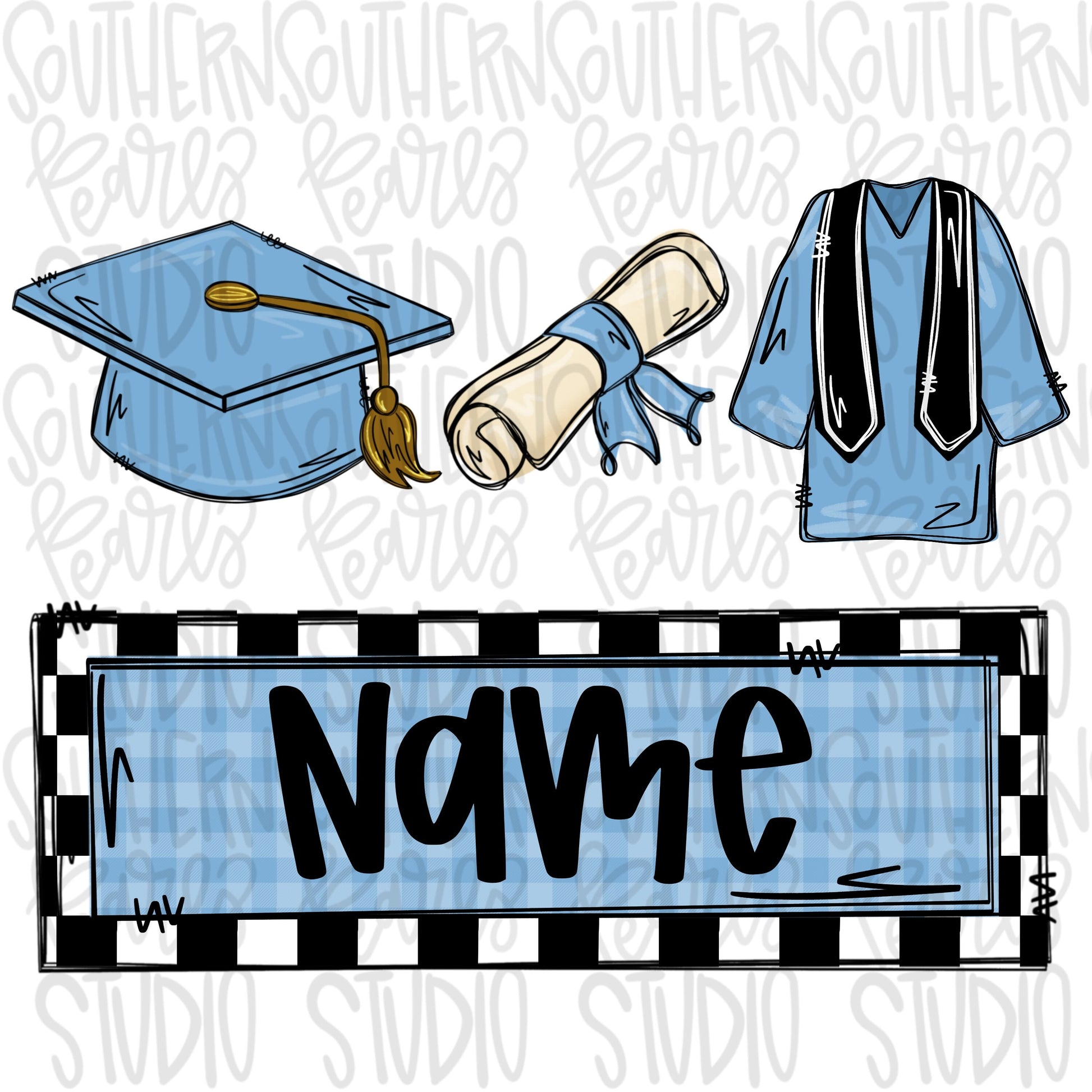 Graduation trio Blue | Preschool | Kindergarten | Sublimation Design | Digital Download | Women’s, Kids Shirt PNG