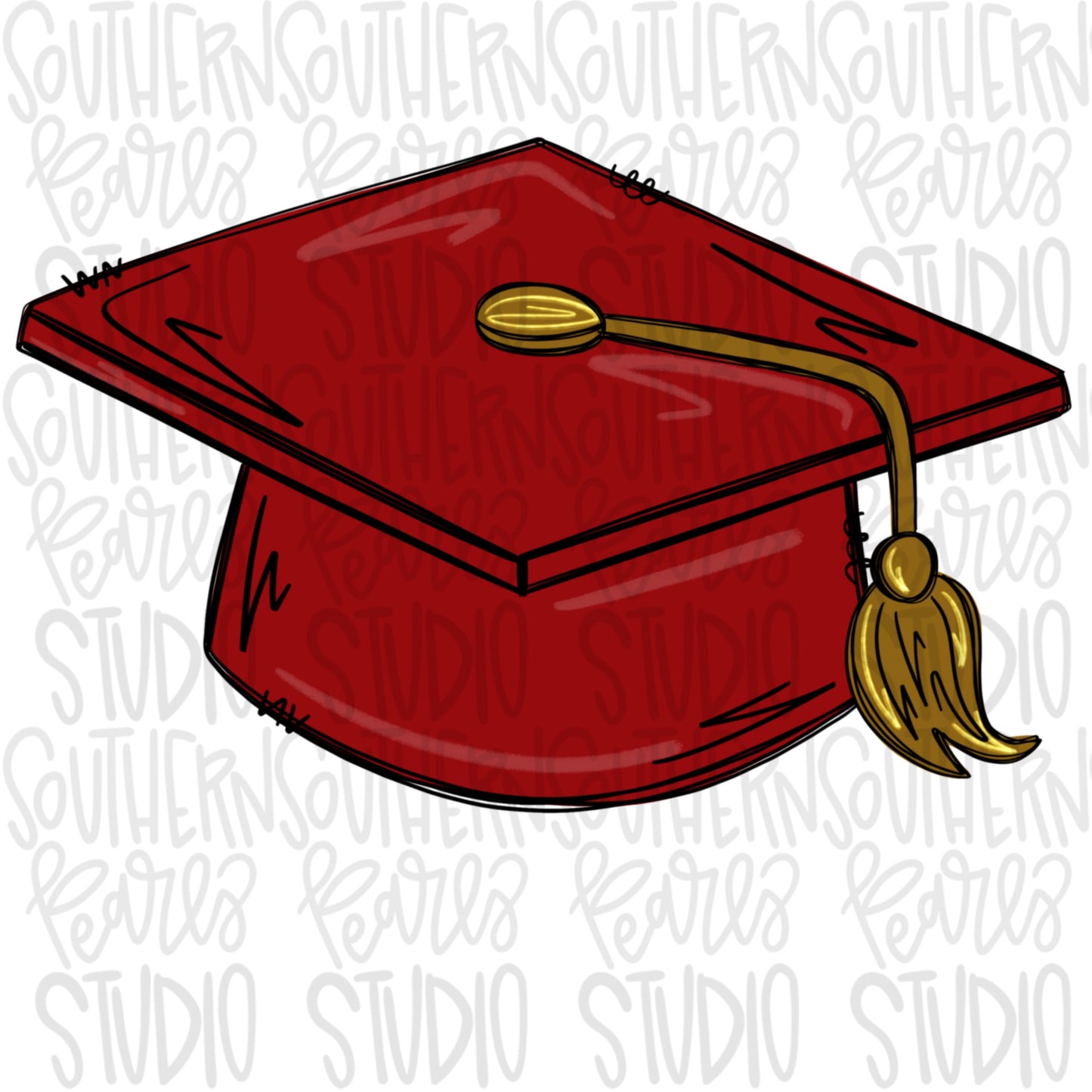 Graduation cap/hat Red | Senior | Preschool | Kindergarten | Sublimation Design | Digital Download | Women’s, Kids Shirt PNG