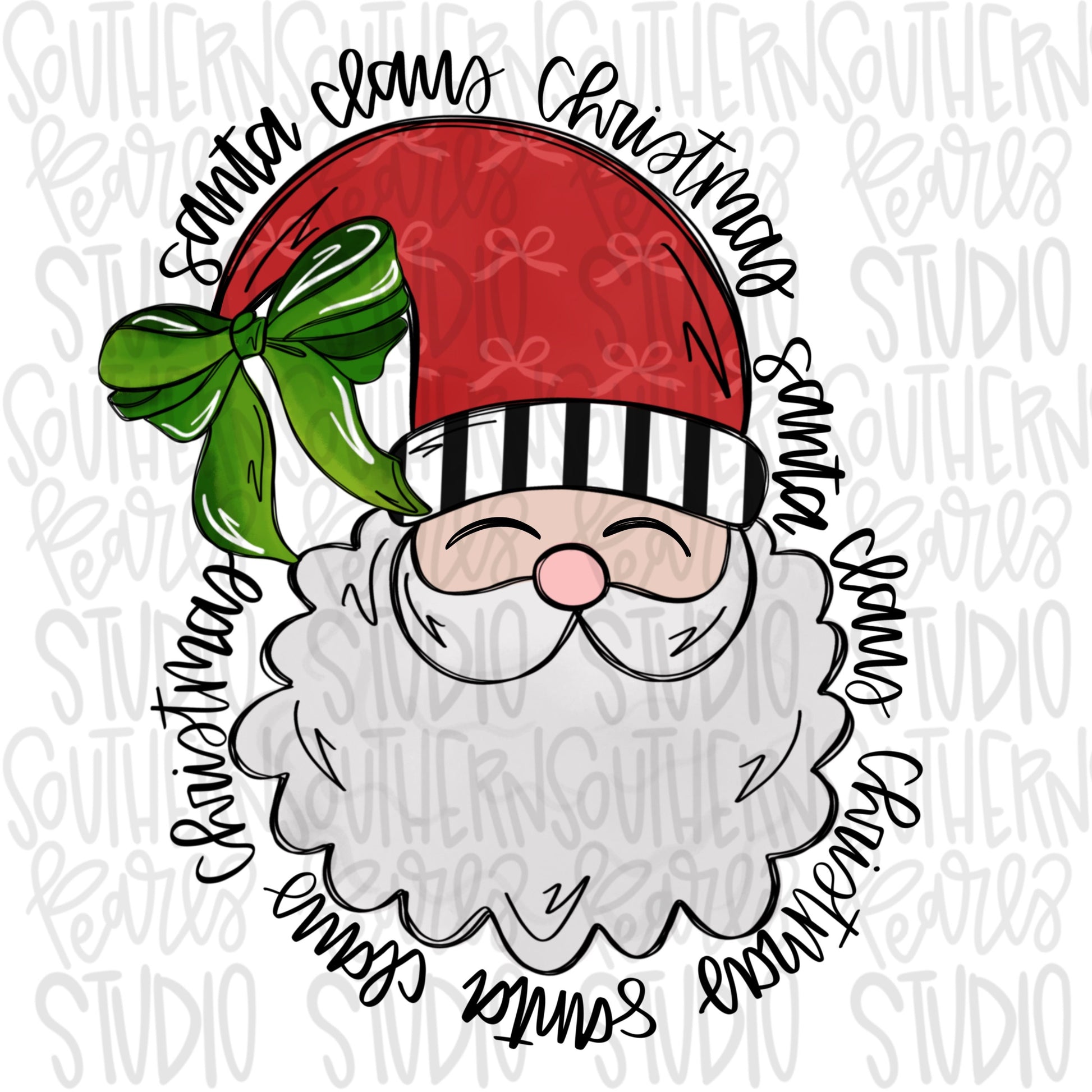 Santa Claus Christmas | Sublimation Design | Digital Download | Women’s, Kids Shirt PNG