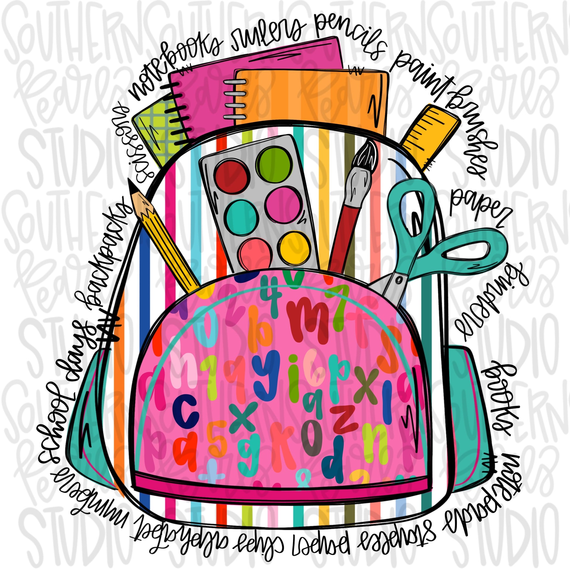 Backpack saying | Sublimation Design | Digital Download | Women’s, Kids Shirt PNG