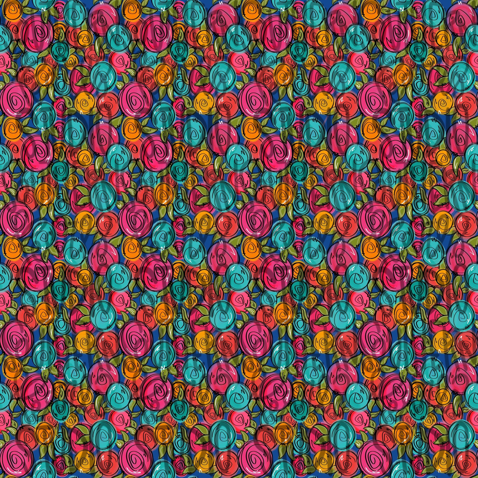 Roses Seamless Pattern girly transparent background | colorful | Sublimation Design | Digital Download | Women’s, Kids Shirt PNG