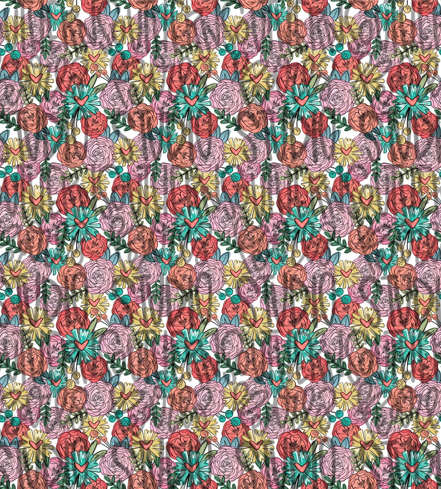 Bright Floral Seamless Pattern girly transparent background | colorful | Sublimation Design | Digital Download | Women’s, Kids Shirt PNG