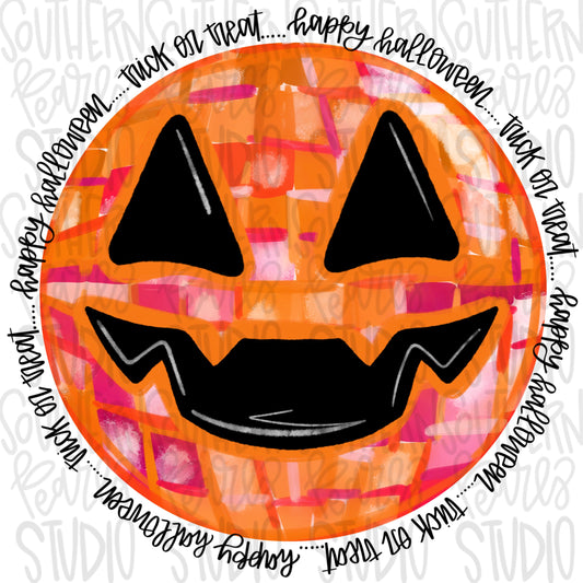 Disco jack a lantern | Happy Halloween | Sublimation Design | Digital Download | Women’s, Kids Shirt PNG