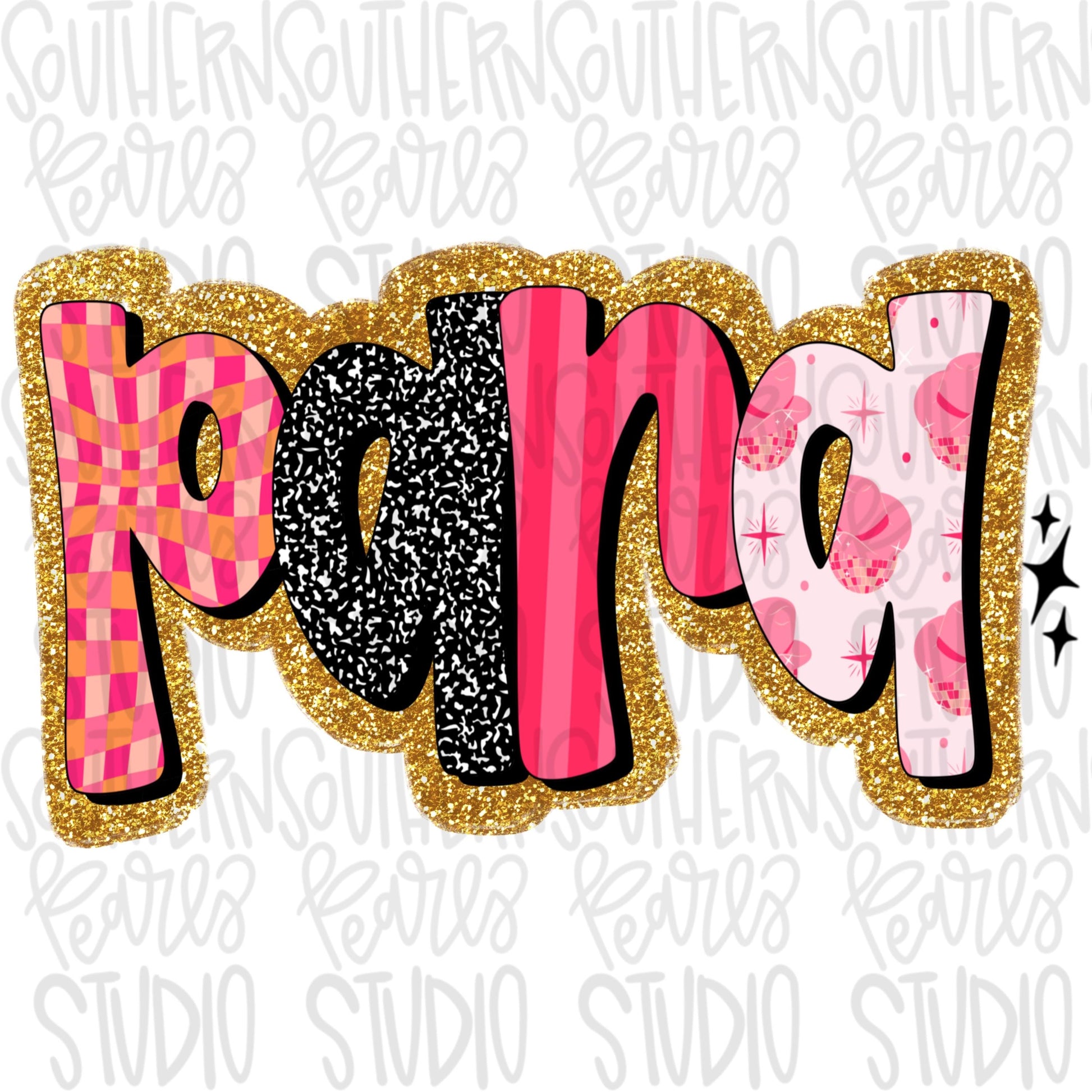 Retro Pink Para | Sublimation Design | Digital Download | Women’s, Kids Shirt PNG