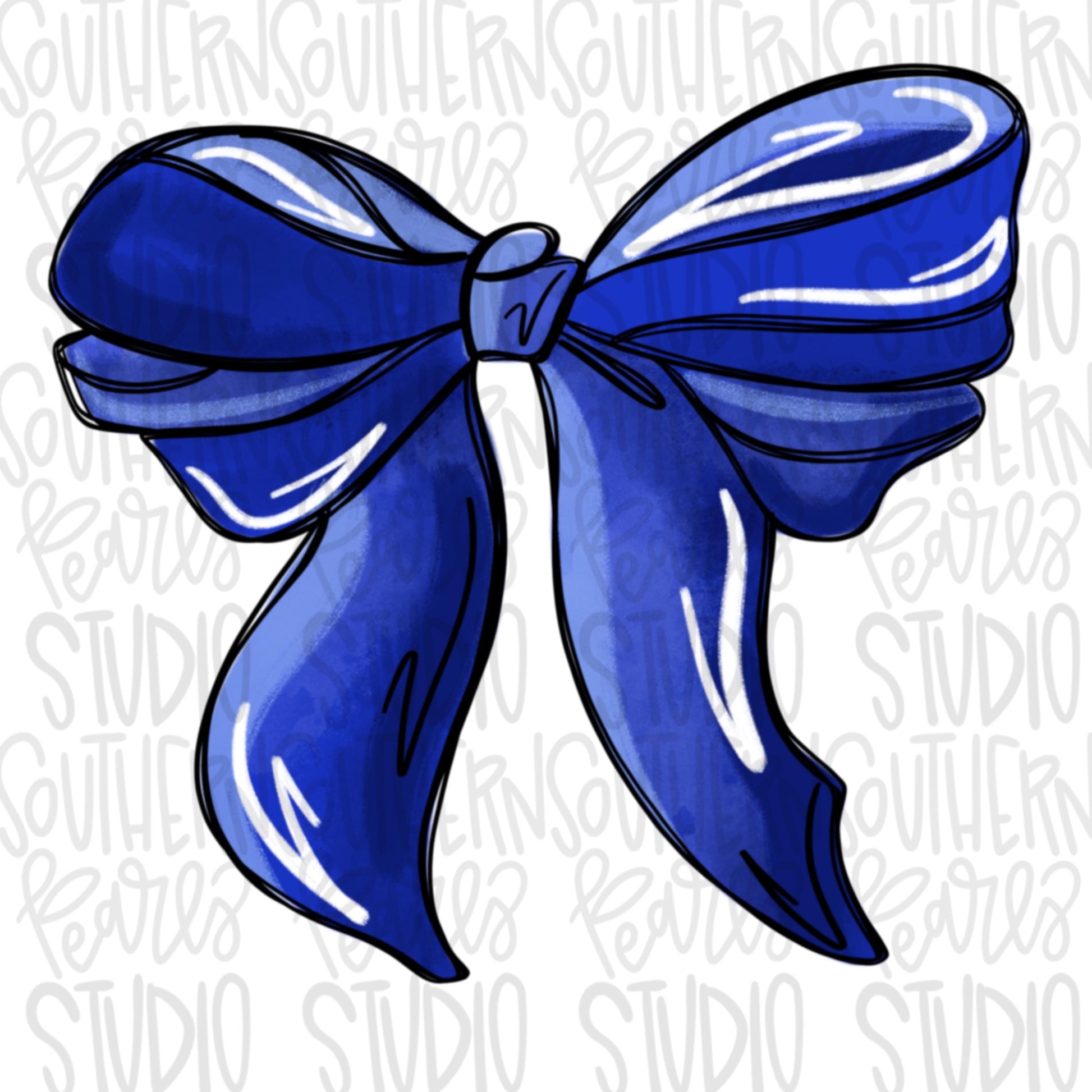 Bow | Royal | PNG | Sublimation | Design Download